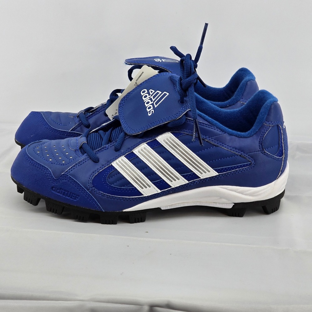 Adidas Triple Star 5 Low W Baseball Cleats Royal Blue White 113974 Womens 9.5